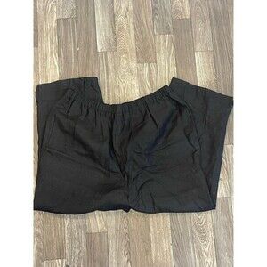 Women’s Silk trousers stretch pants Ann May Black lined